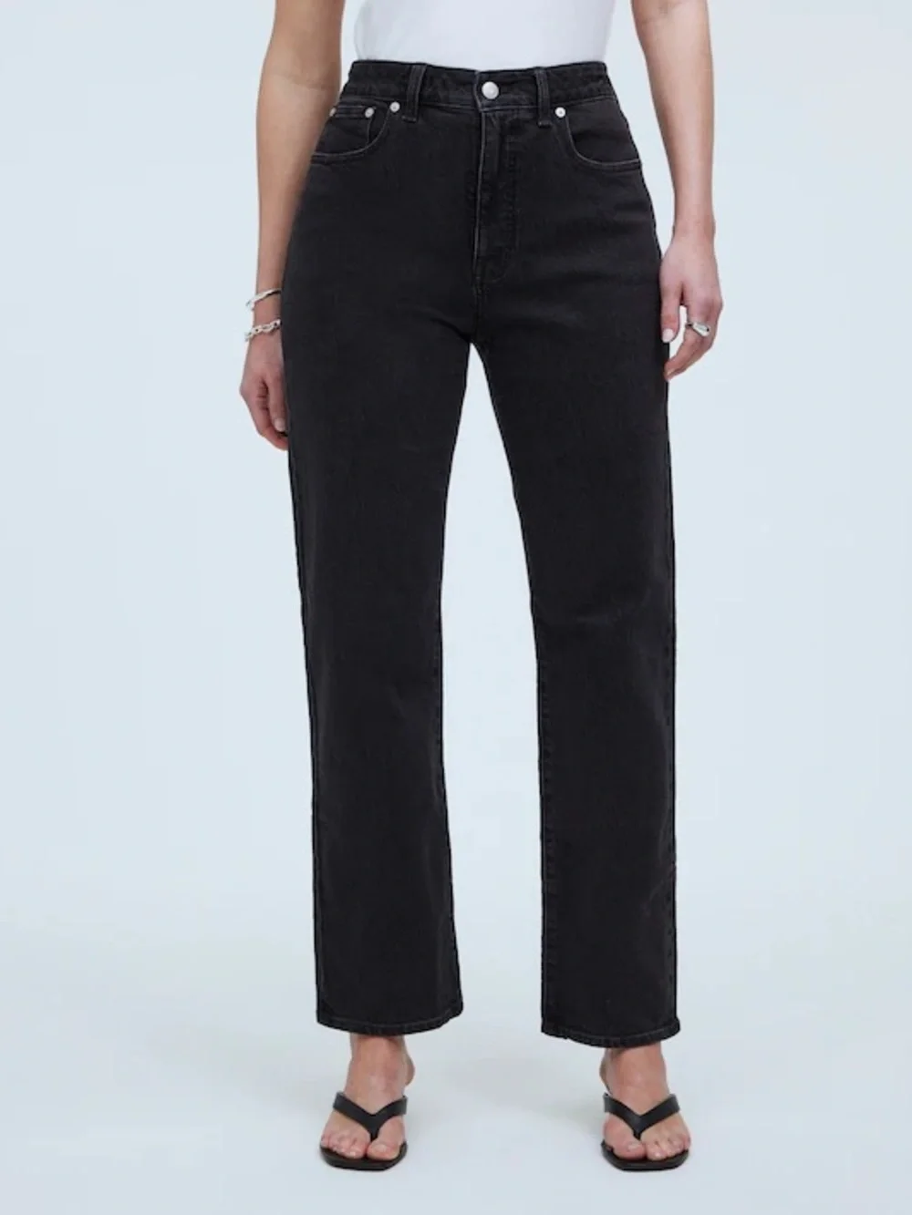 Madewell Curvy 90s Straight Leg Jeans in Belmere wash - Picture 2 of 10